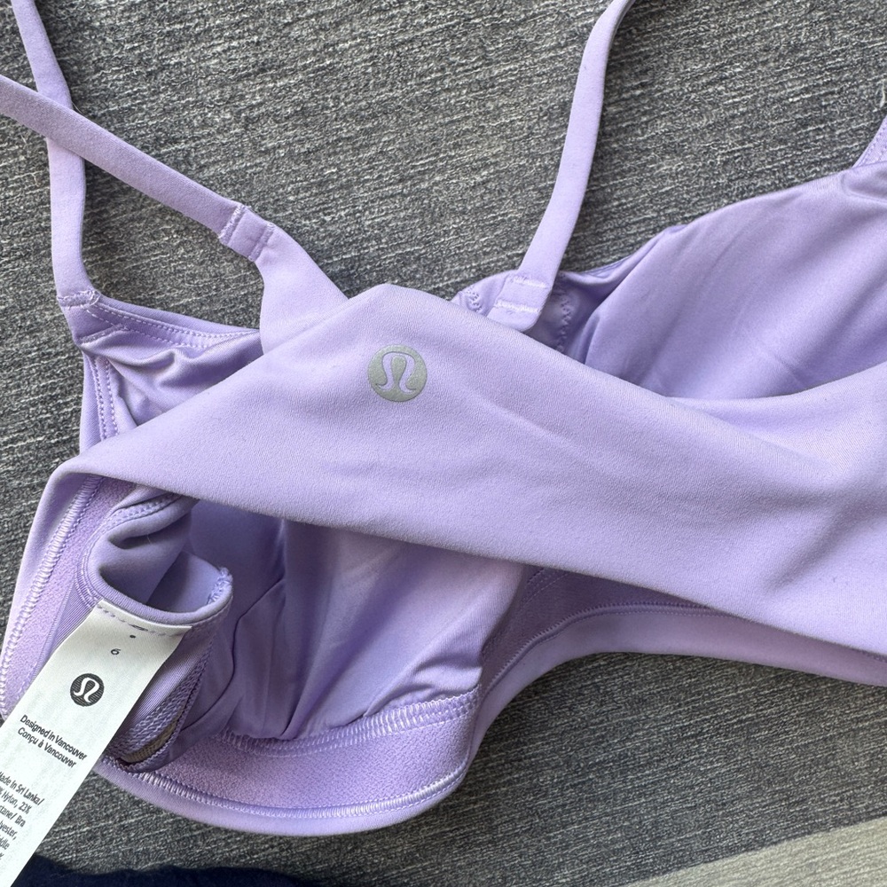 Lululemon Wunder Train Strappy Racer Bra - Size 6 - Picture 6 of 6